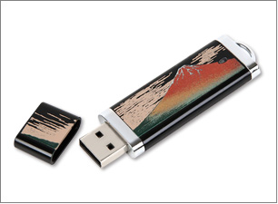 蒔絵USBメモリー（4GB)<br>サイズ：75×25×6mm