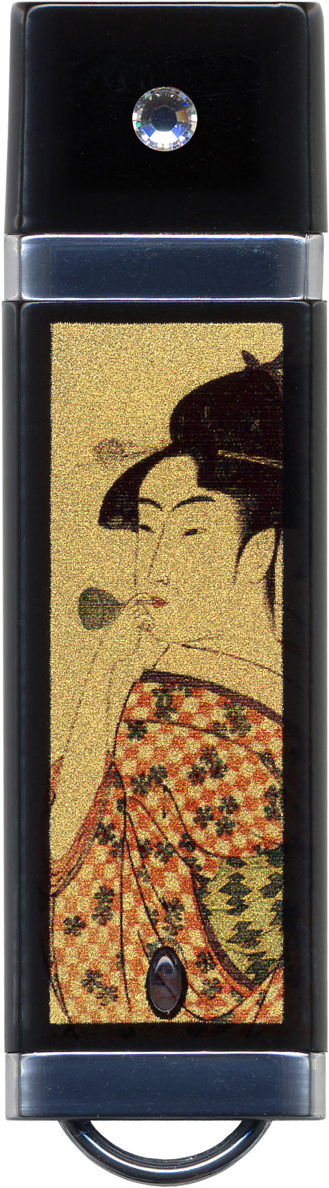 蒔絵USB ポッピンを吹く女