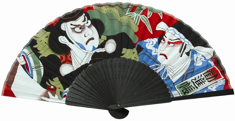 シルク扇子 勧進帳