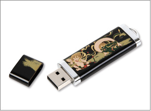 蒔絵USBメモリー（4GB) サイズ：75×25×6mm