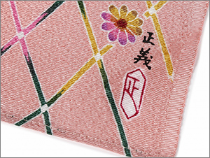 加賀友禅 風呂敷-しだれ桜-★日本土産（みやげ）や記念品に！英語説明書つき