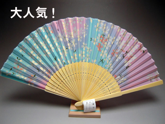 シルク扇子 桜