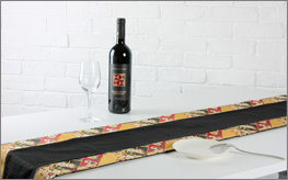 金らんテーブルランナー（ロング）★日本土産（みやげ）や記念品に！英語説明書つき-中国語も対応