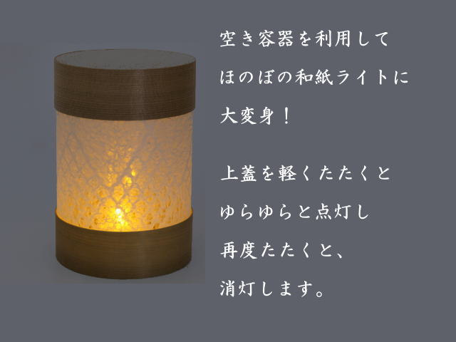サプライズな日本土産に、てぬぐい灯